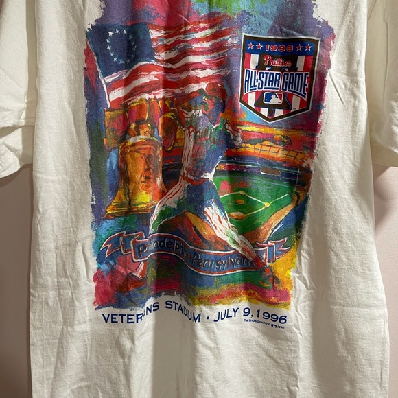 Vintage 90’s Phillies All Star Game T-Shirt L - Picture 3 of 8
